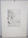 LOUIS LEGRAND Group of 4 etchings.